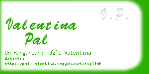 valentina pal business card